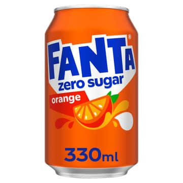 A small picture of Fanta Orange Zero Cans 