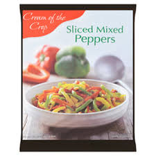 A picture of Frozen Sliced Mixed Peppers  