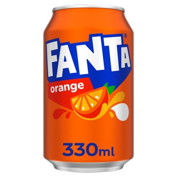 A picture of Fanta Orange Cans 