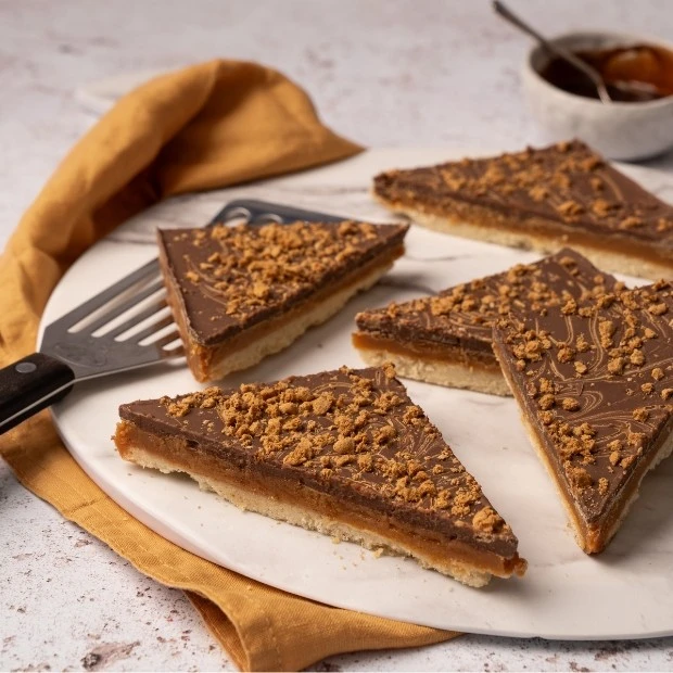 A picture of Speculoos Milk Chocolate Caramel Traybake