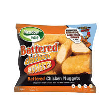 A picture of Meadow Vale Halal Battered Chicken Nuggets