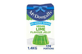 A picture of McDougalls No Added Sugar Vegan Lime Jelly