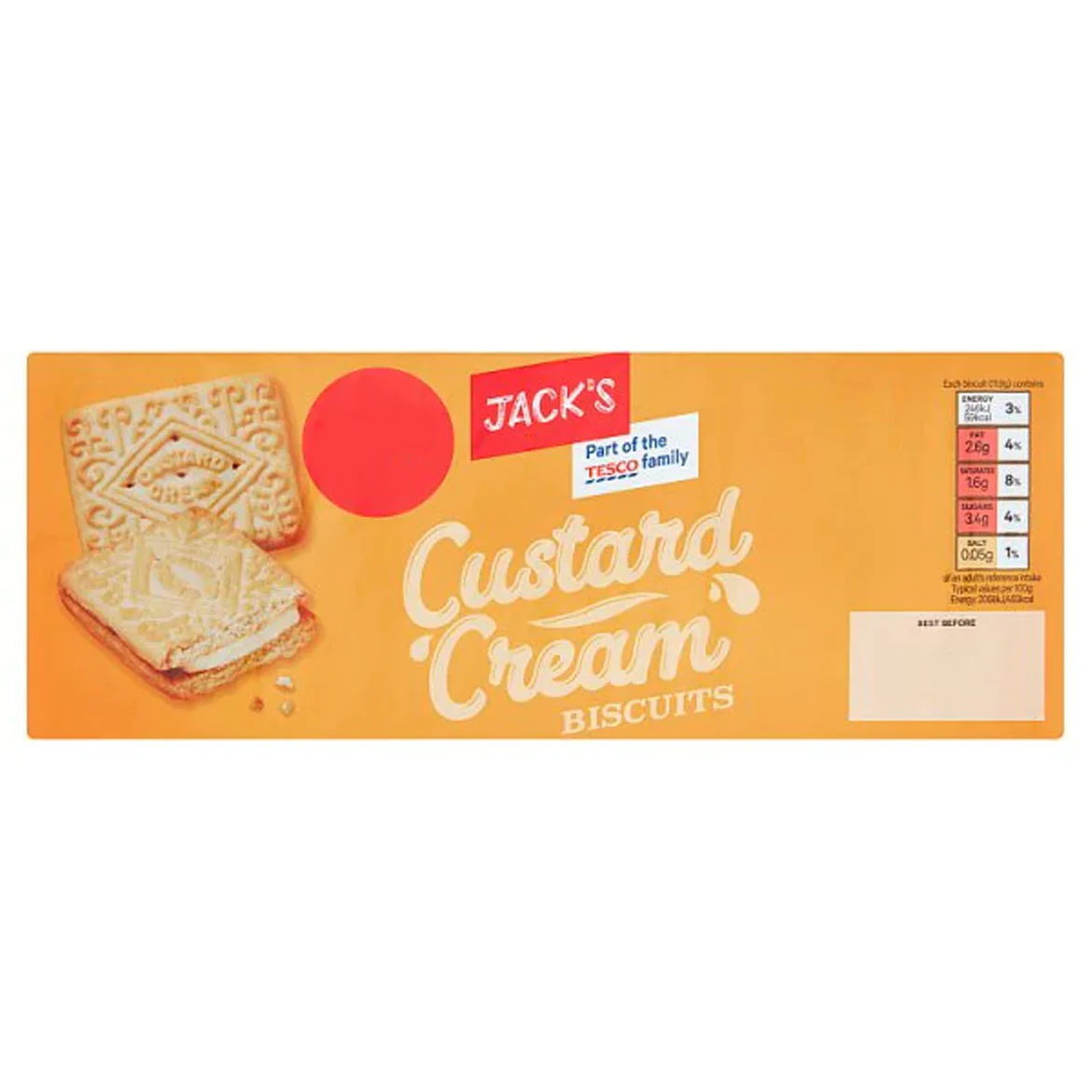 A picture of Jack's Custard Creams PM
