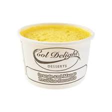 A picture of Orange and Mango Fruit Iced Smoothie Dessert